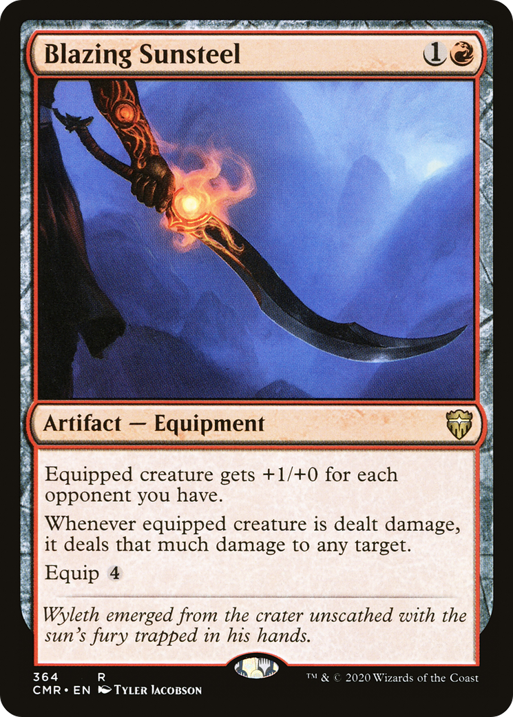 Blazing Sunsteel - Magic the Gathering card
